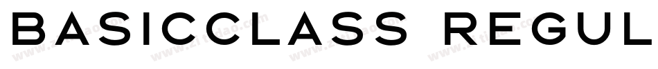 BASICCLASS Regular字体转换